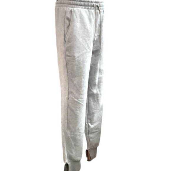 Puma Men's Fleece Jogger Sweatpants Gray Sz L #86G - Picture 3 of 8